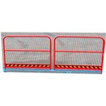 5. Parapete pe ambele părți L (OPT-HRL). Pentru o mai bună siguranță a pietonilor care lucrează pe platformă. Înălțimea: 1000 mm.
5. Parapete pe ambele părți L (OPT-HRL). Pentru o mai bună siguranță a pietonilor care lucrează pe platformă. Înălțimea: 1000 mm.