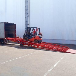 Rampă mobilă utilizată