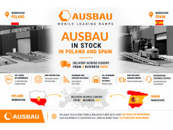 Rampe mobile AUSBAU disponibile din depozite din Polonia și Spania